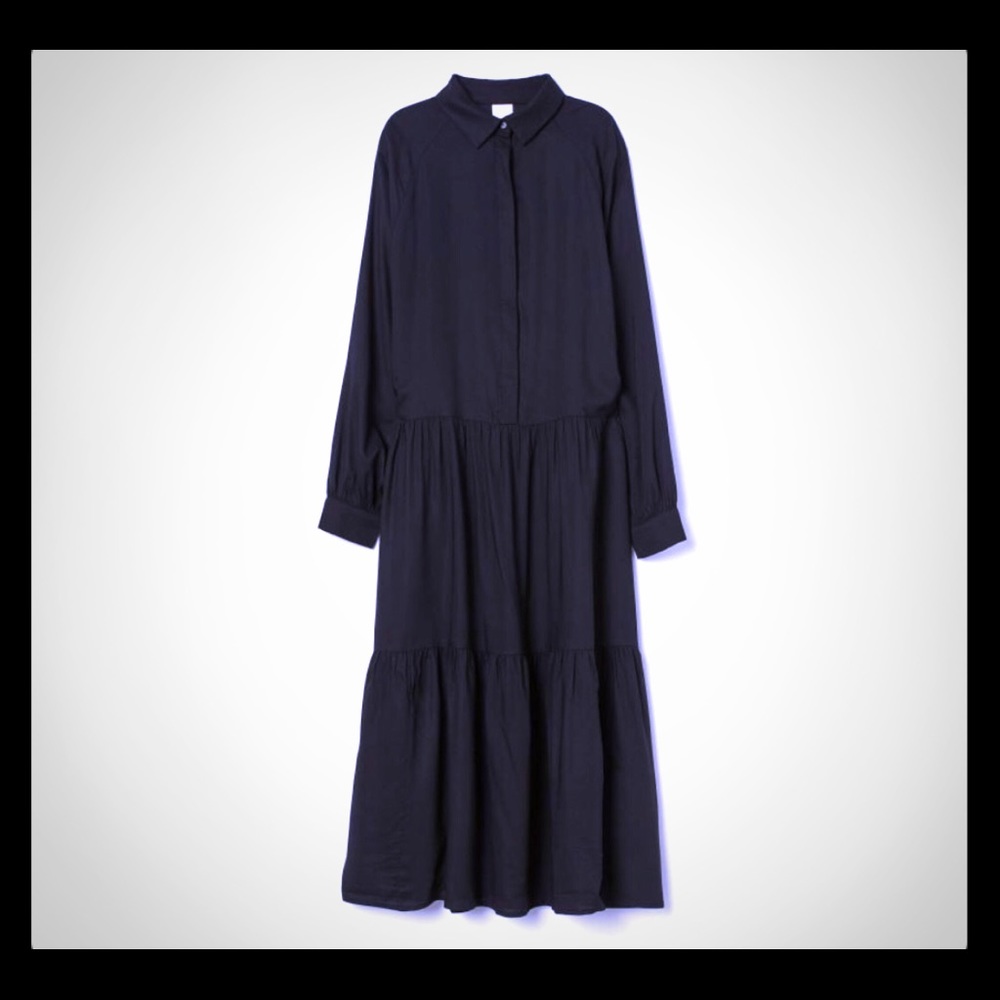 Long sleeve collared dress